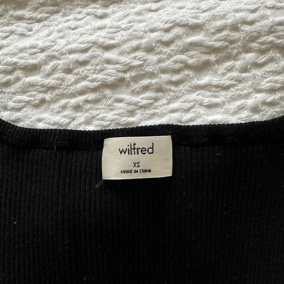 Wilfred Free Cut-Out Knit Top - Black Size XS - Picture 7 of 7